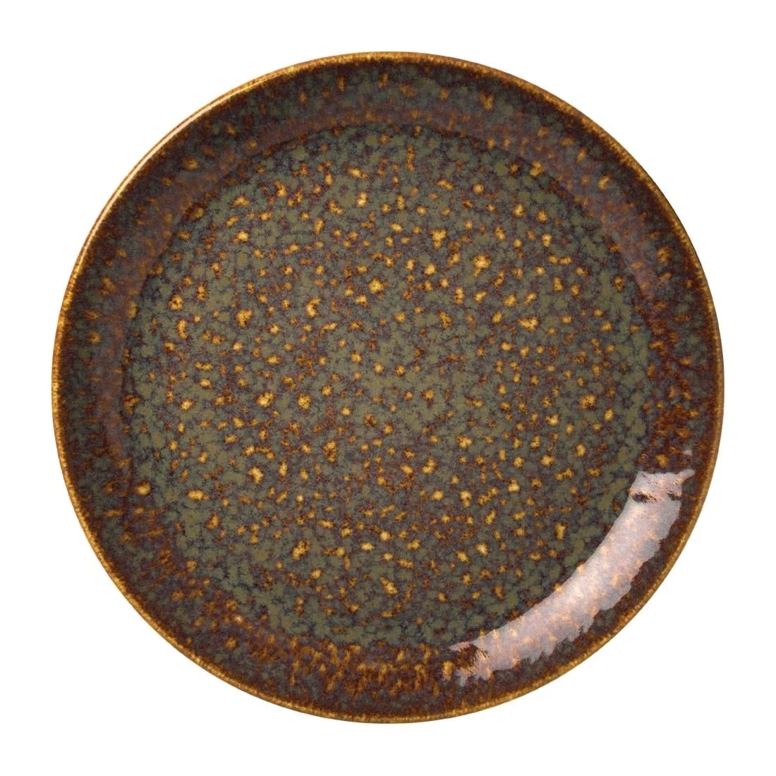 Steelite Vesuvius Coupe Plates Amber 280mm (12 Pack)