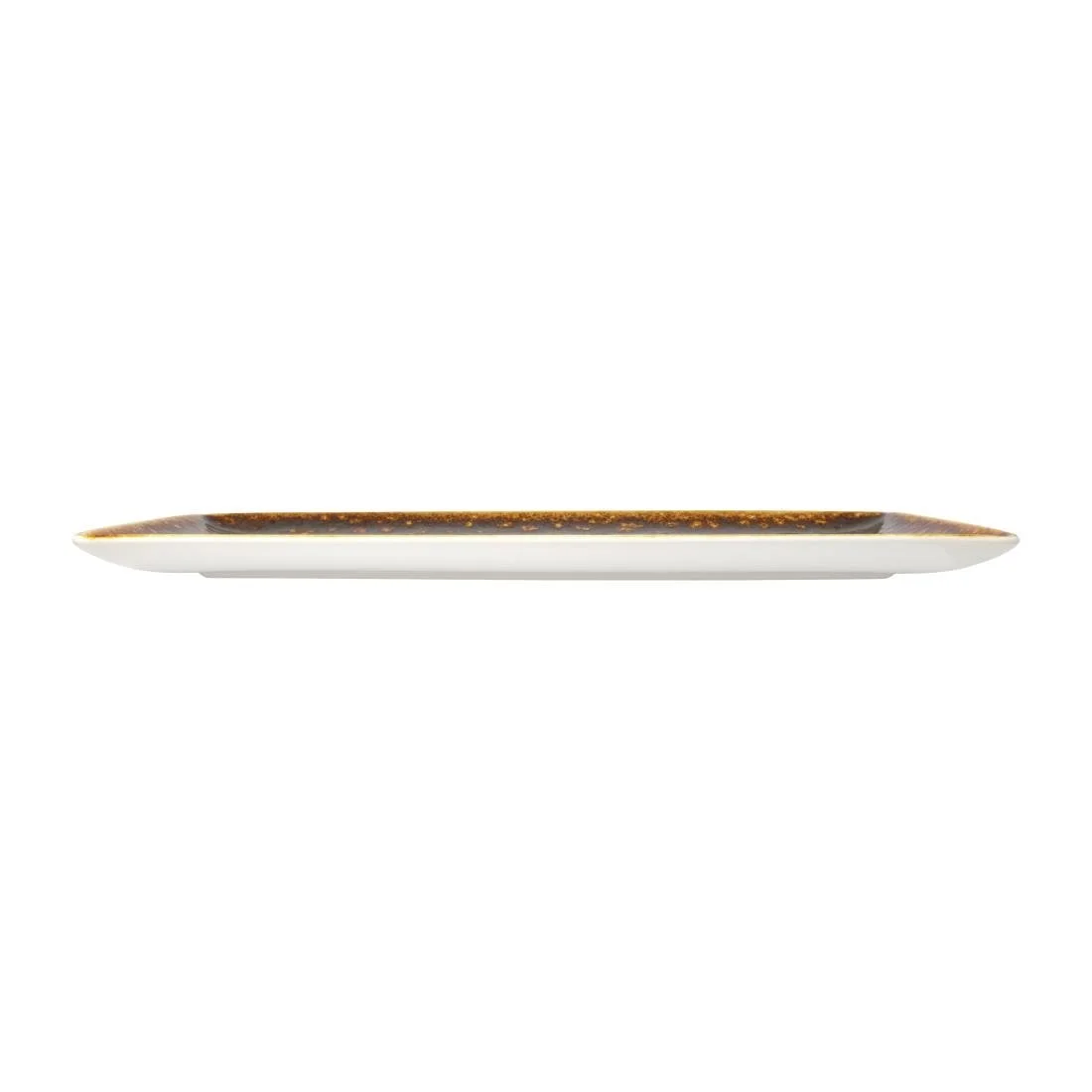 Steelite Vesuvius Rectangle Three Amber 330x 190mm (12 Pack) - Image 2