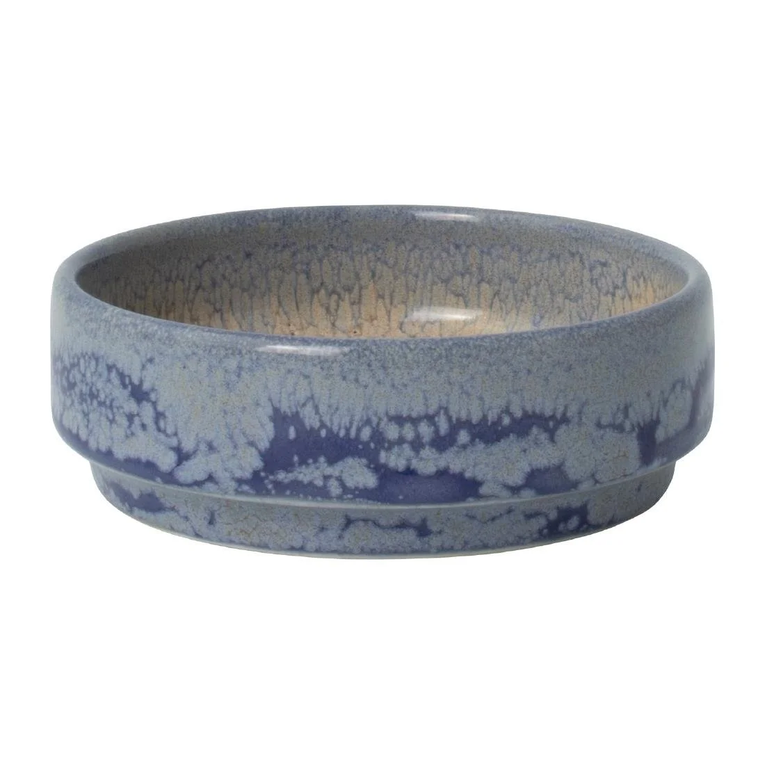 Steelite Aurora Revolution Bluestone Round Stacking Trays 75mm (12 Pack) - Image 1