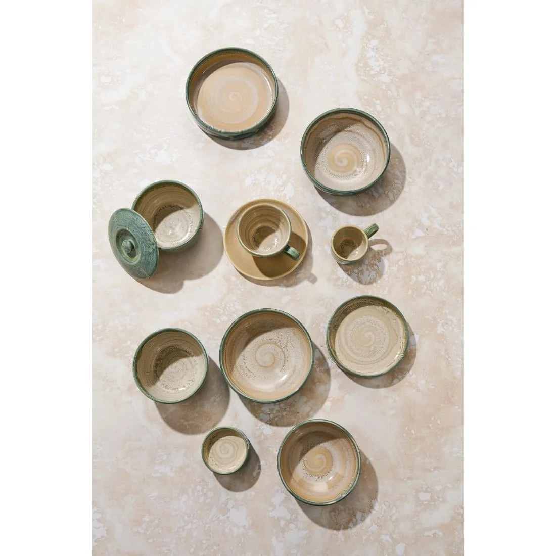 Steelite Aurora Revolution Jade Round Stacking Trays 202mm (12 Pack) - Image 3