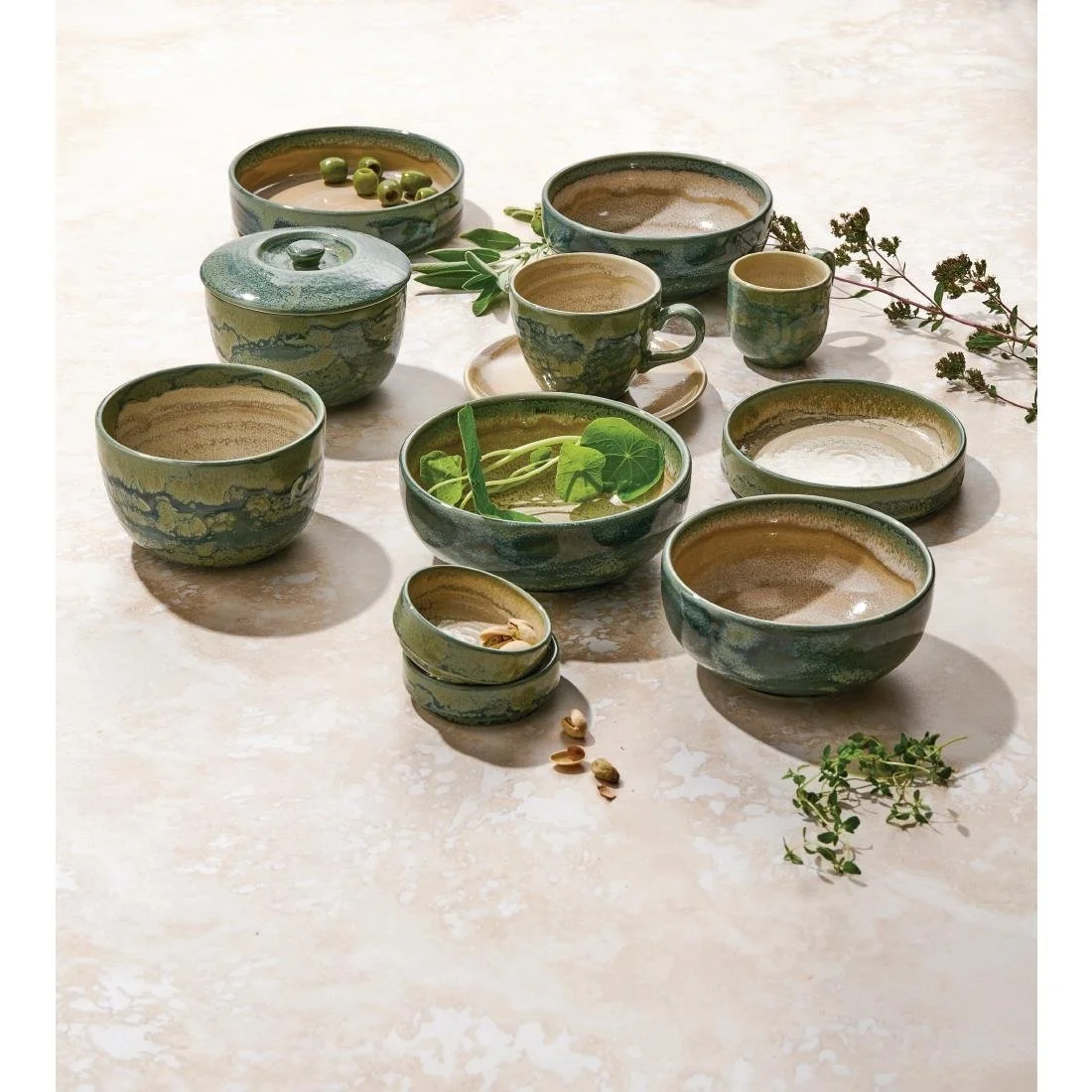 Steelite Aurora Revolution Jade Bowls 110mm (12 Pack) - Image 3