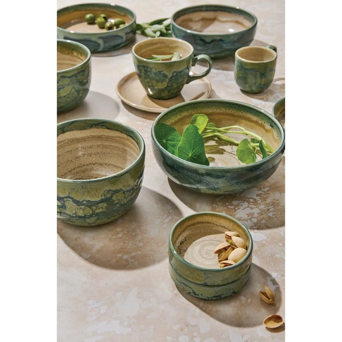 Steelite Aurora Revolution Jade Round Stacking Trays 202mm (12 Pack) - Image 6
