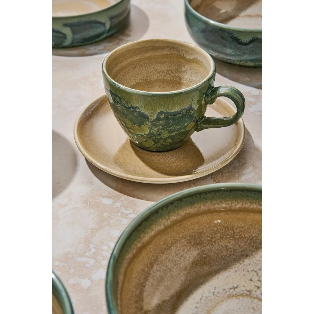 Steelite Aurora Revolution Jade Cups 227ml (12 Pack) - Image 3