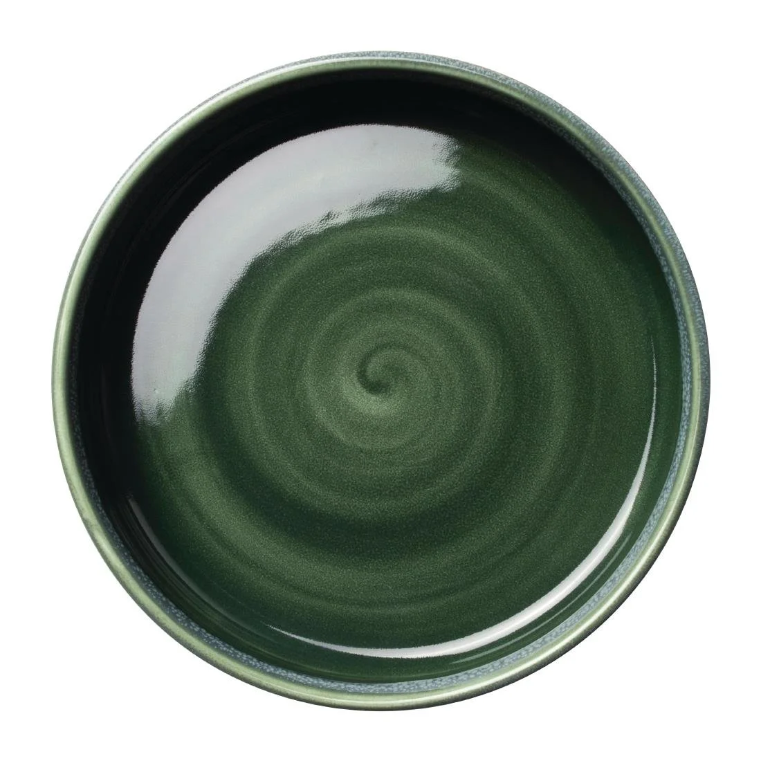 Steelite Aurora Vesuvius Burnt Emerald Round Stacking Trays 165mm (12 Pack) - Image 5