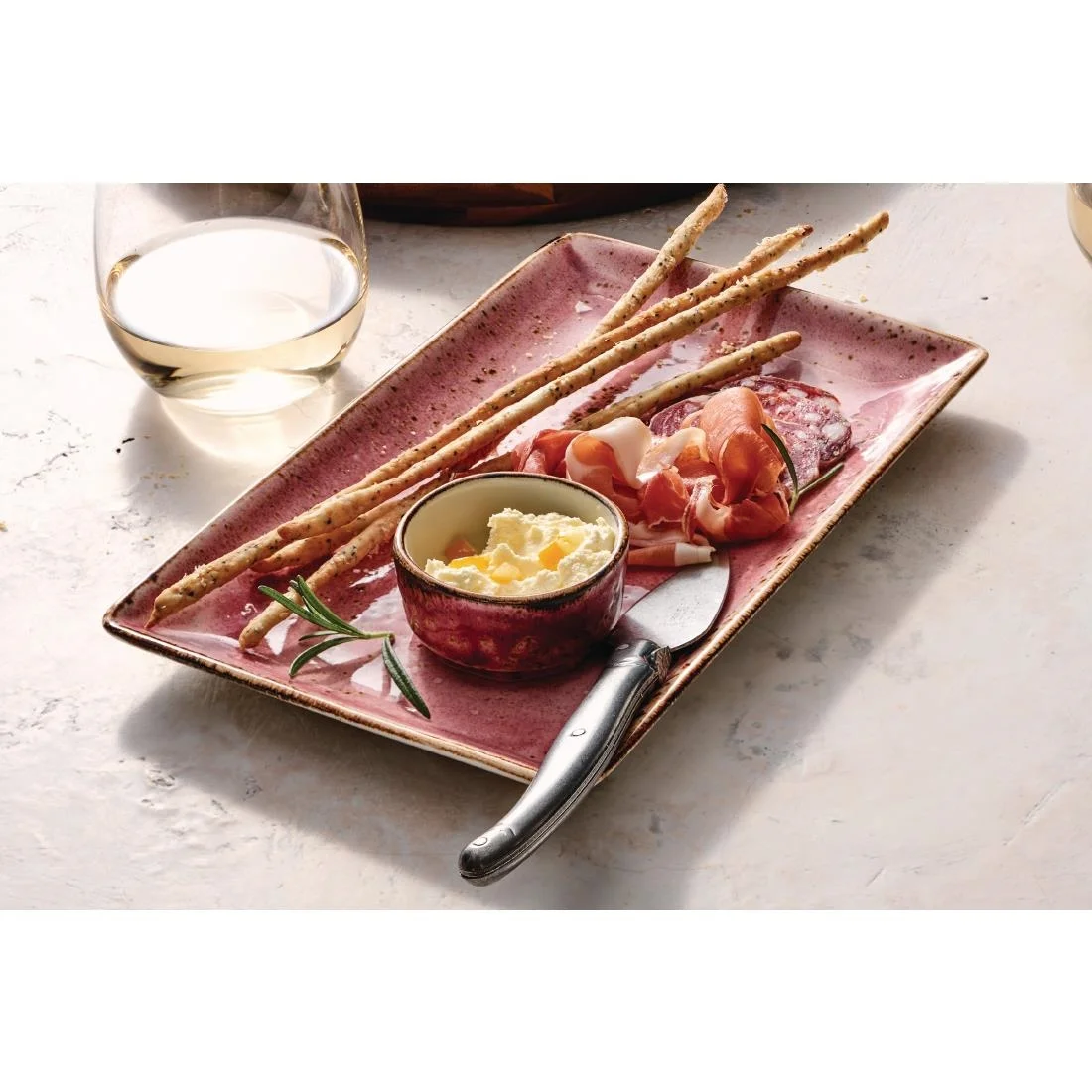 Steelite Craft Raspberry Rectangle One 270 x 168mm (6 Pack) - Image 3