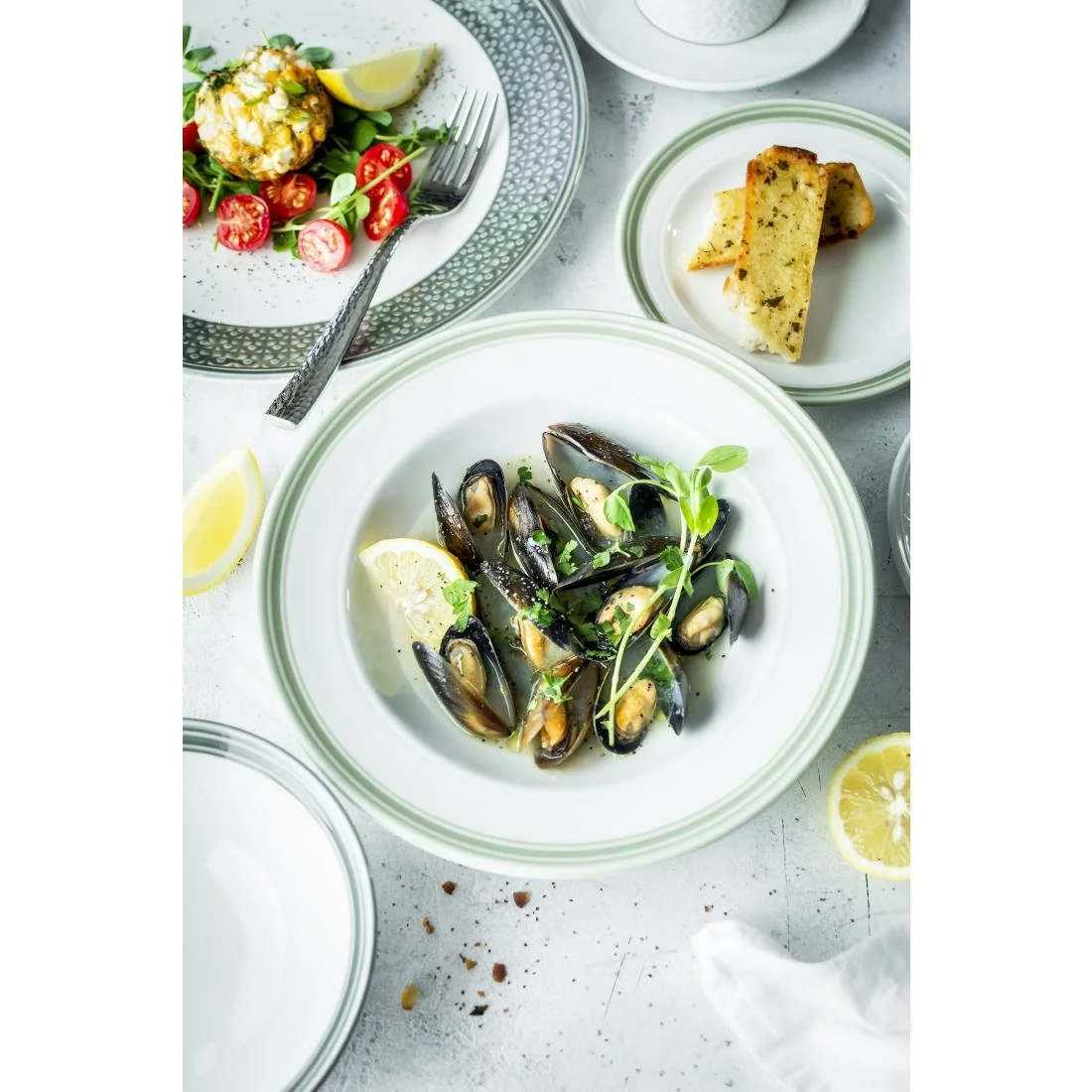 Steelite Bead Sage Plates 165mm (12 Pack) - Image 2