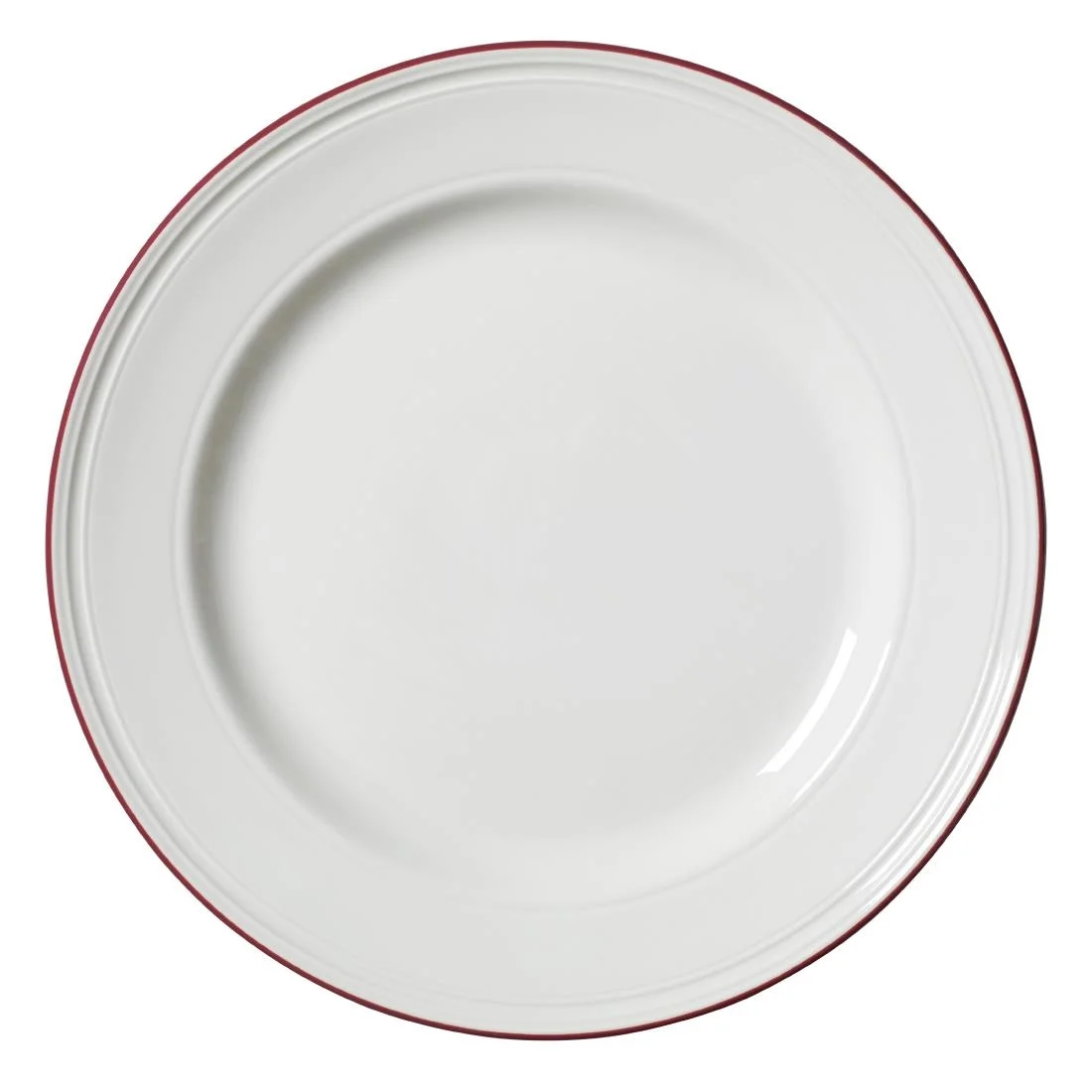 Steelite Bead Maroon Band Plates 285mm (6 Pack)