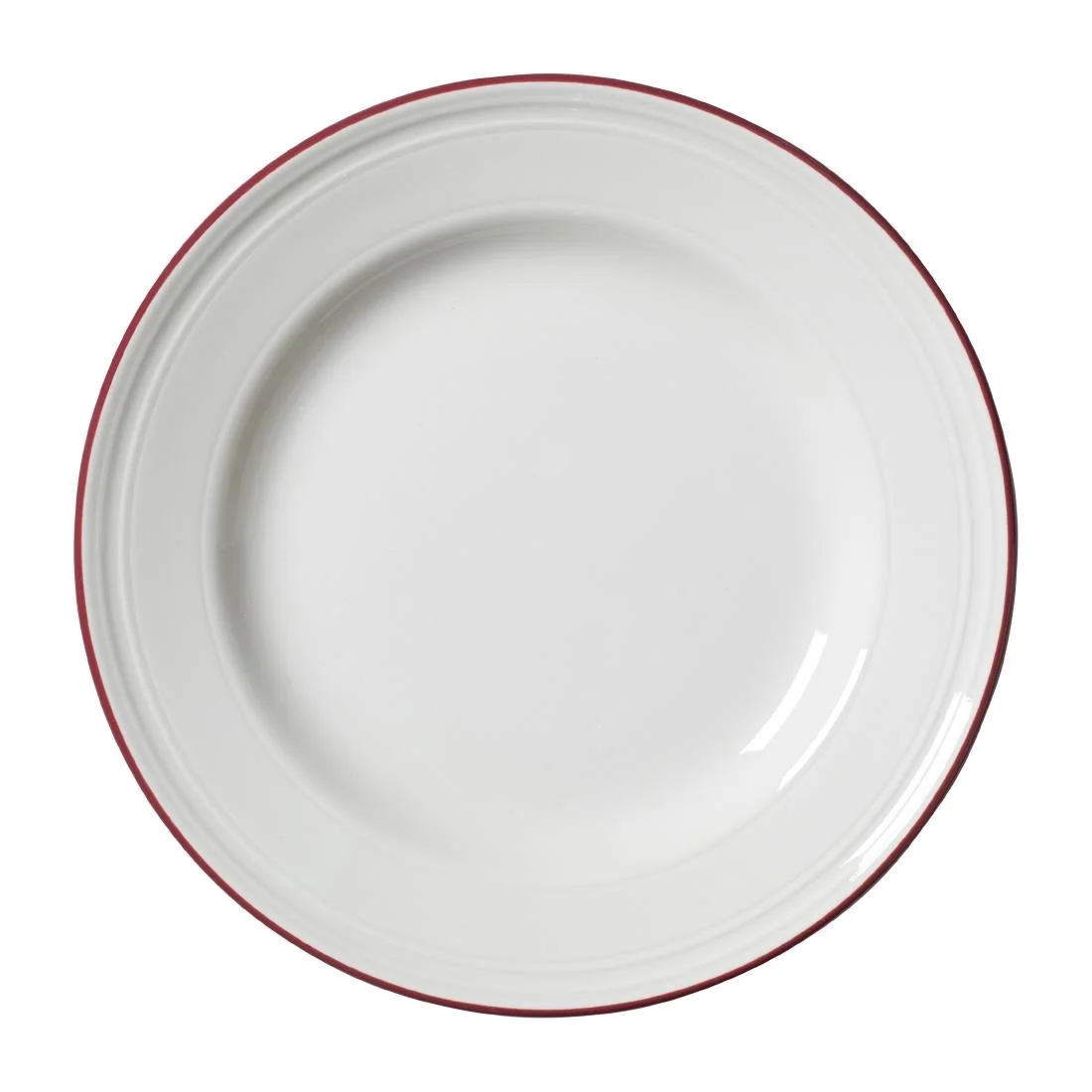 Steelite Bead Maroon Band Plates 202mm (12 Pack)