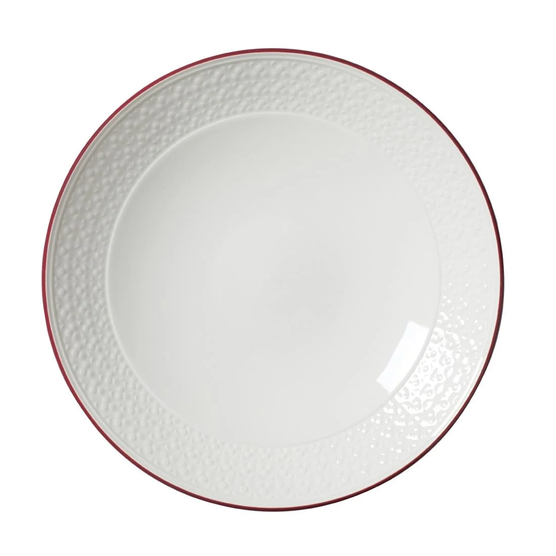 Steelite Bead Maroon Band Coupe Bowls 259mm (12 Pack)