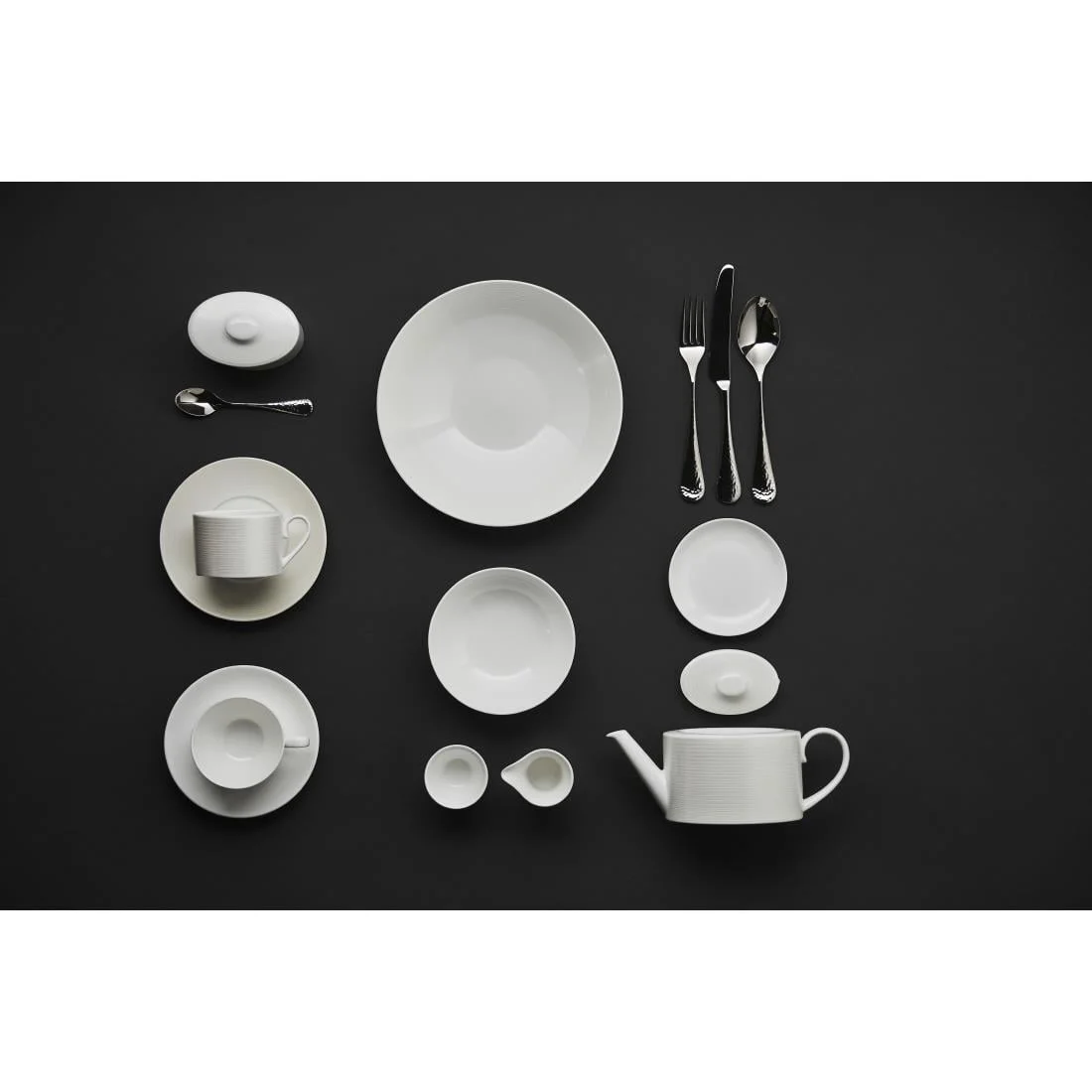 William Edwards Spiro Teacups White 200ml (12 Pack) - Image 3