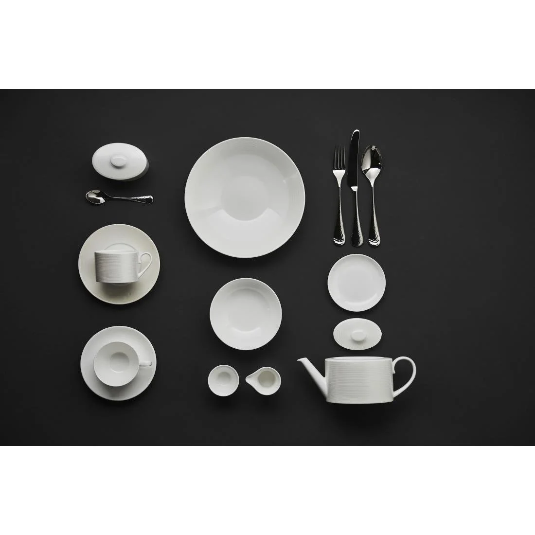 William Edwards Spiro Teacups White 200ml (12 Pack) - Image 3