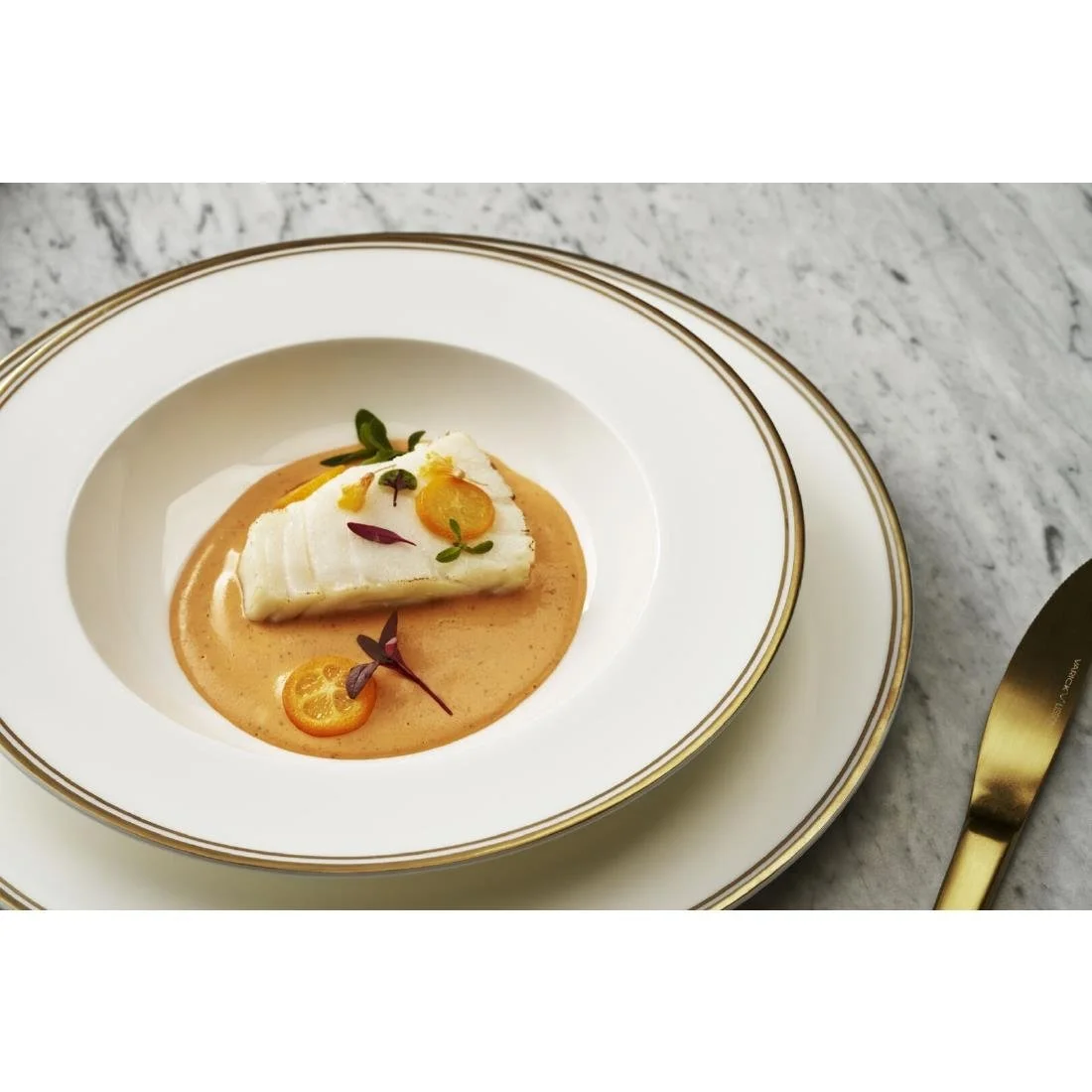 William Edwards Burnished Gold Plates 300mm (12 Pack) - Image 2