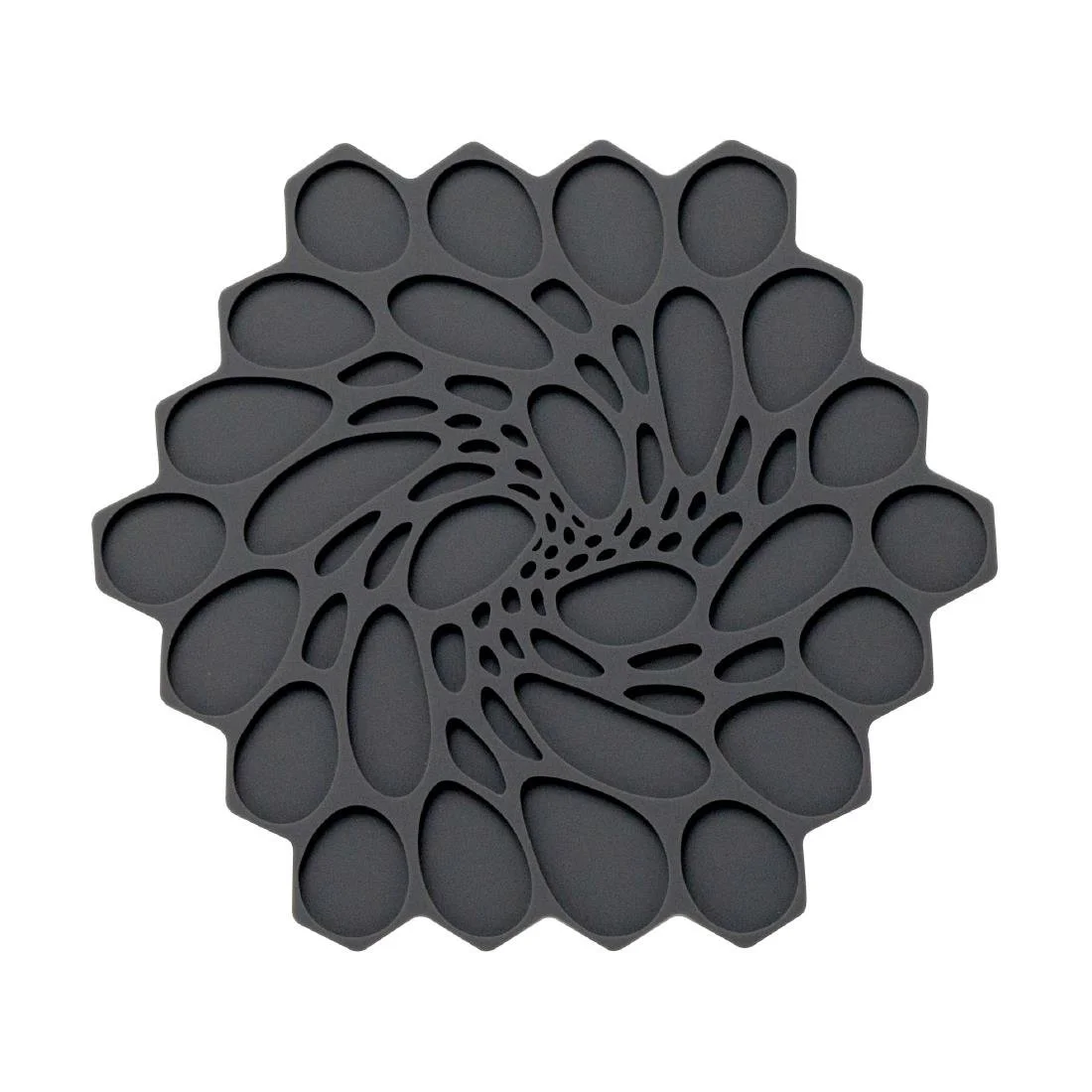 Steelite Modern Twist Trivet Graphite Hive 178mm (6 Pack)