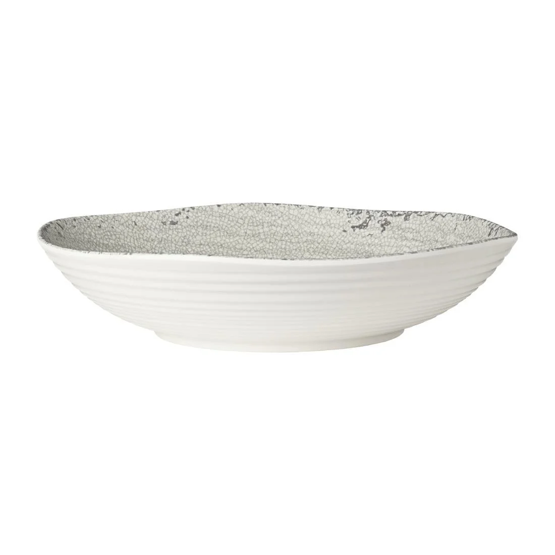 Steelite Pompeii Stone Large Shallow Round Bowls 359x 67mm (4 Pack)