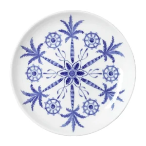 William Edwards Sultan's Garden Blue Butter Dishes Coupe 110mm (24 Pack)