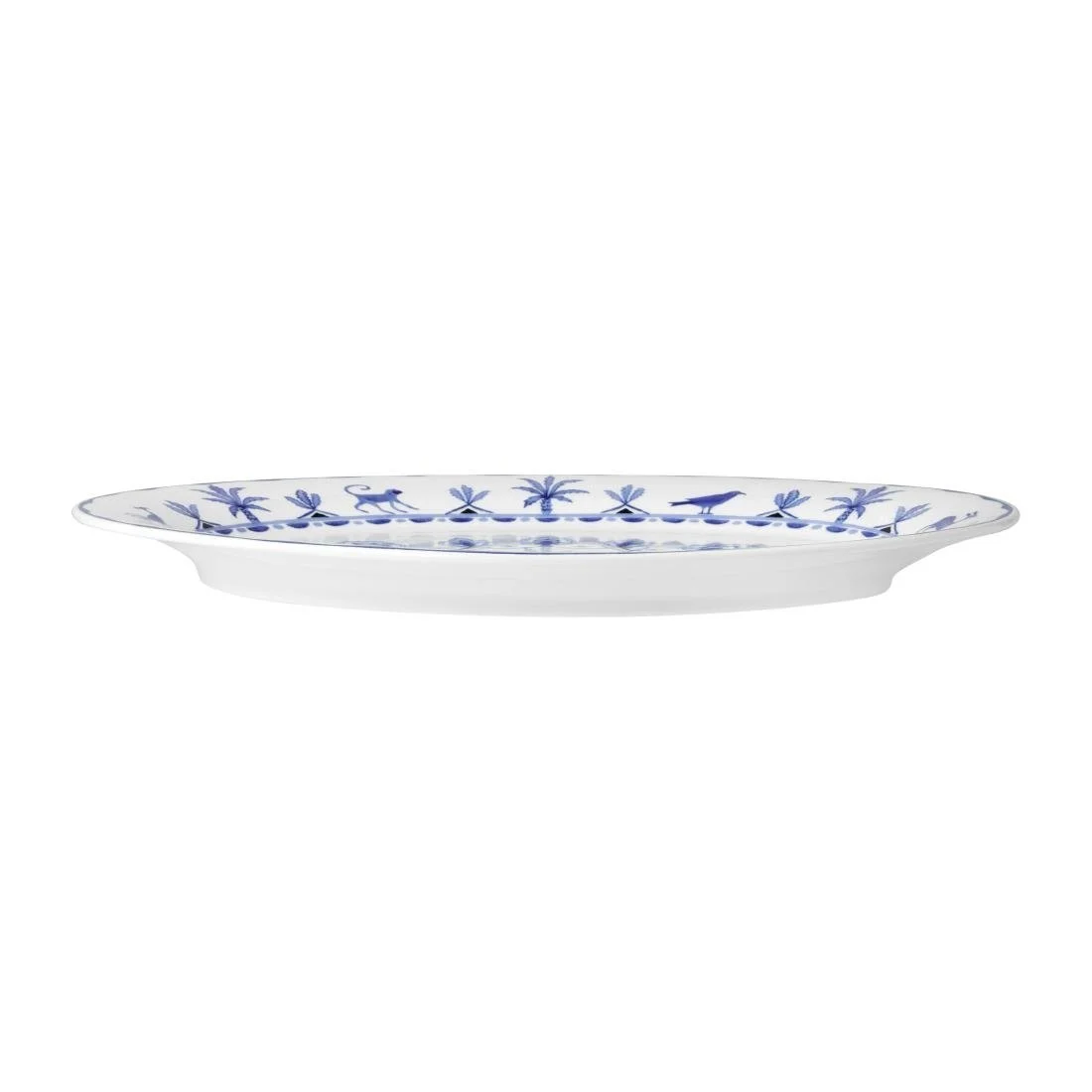 William Edwards Sultan's Garden Blue Oval Trays Misc 350mm (6 Pack) - Image 2