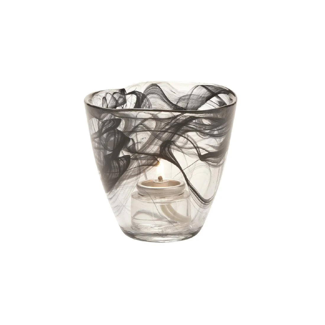 Hollowick Wysp Black Glasses Votive 95x 89mm (6 Pack)
