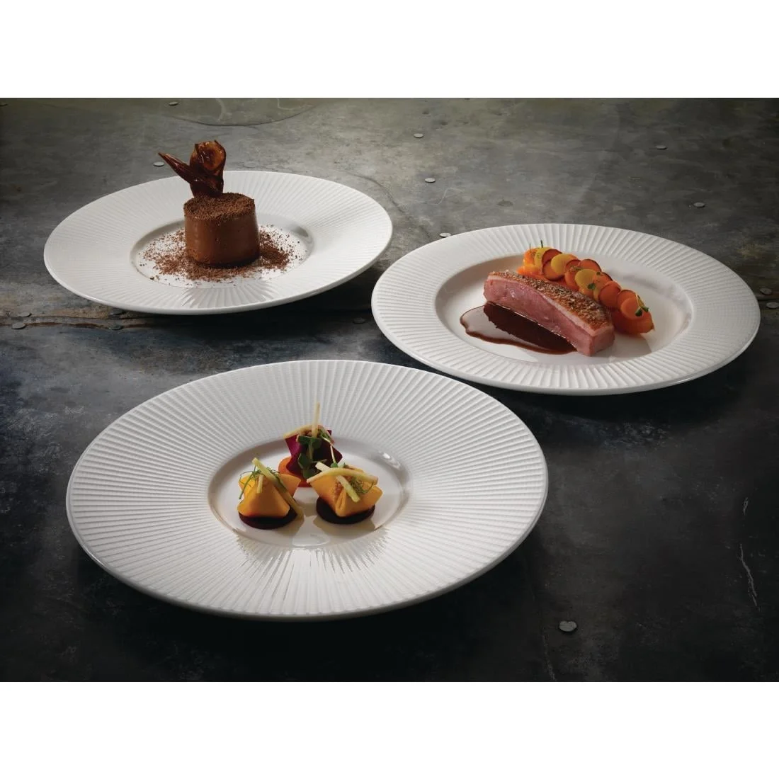Steelite Willow Gourmet Medium Well Plate 285mm - Image 2
