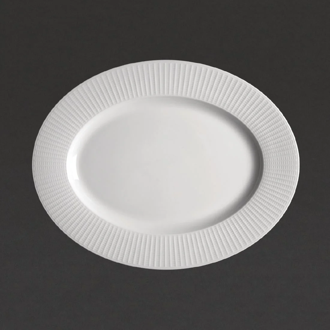 Steelite Willow Oval Plate. length 330mm.