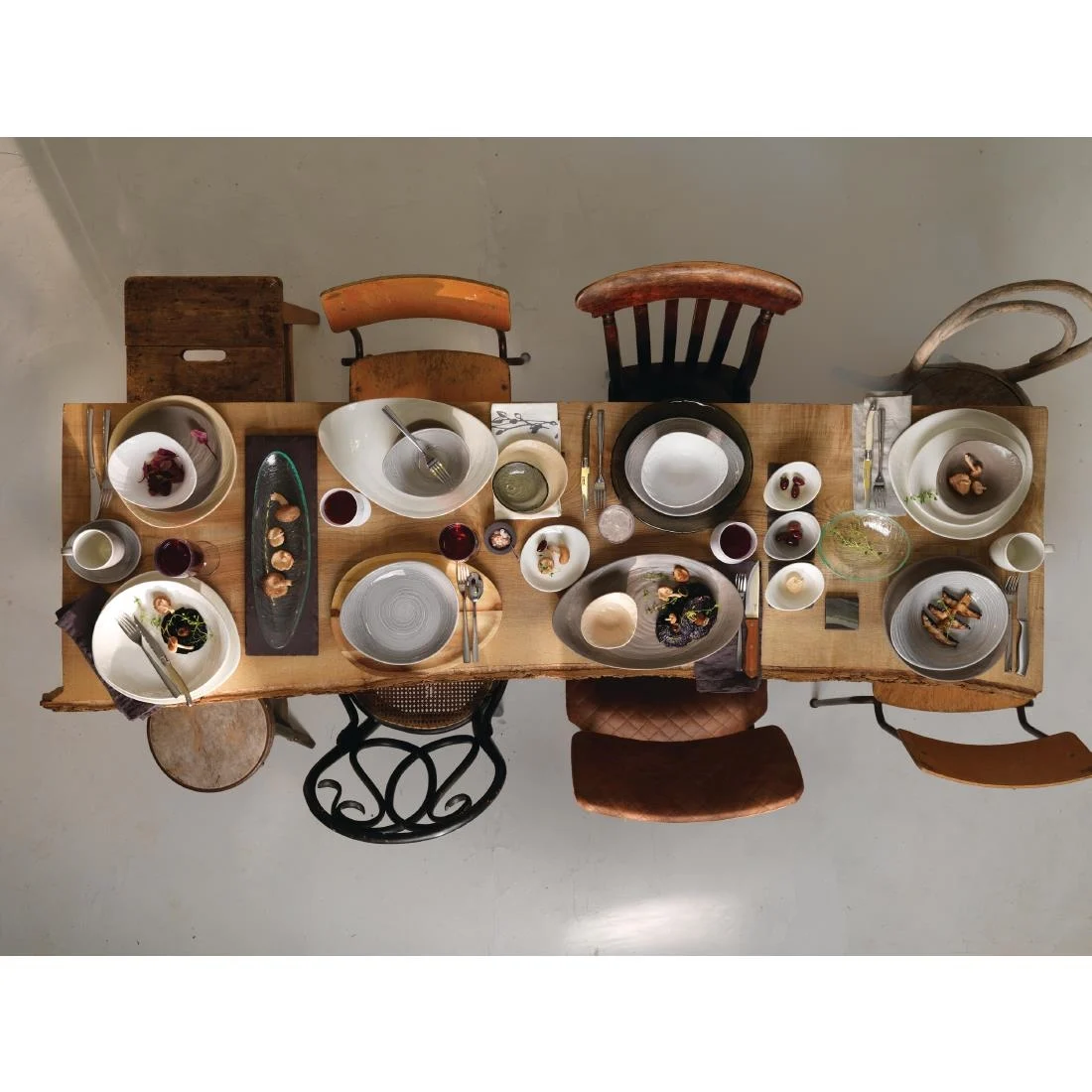 Steelite Scape Glass Oval Bowls 200mm