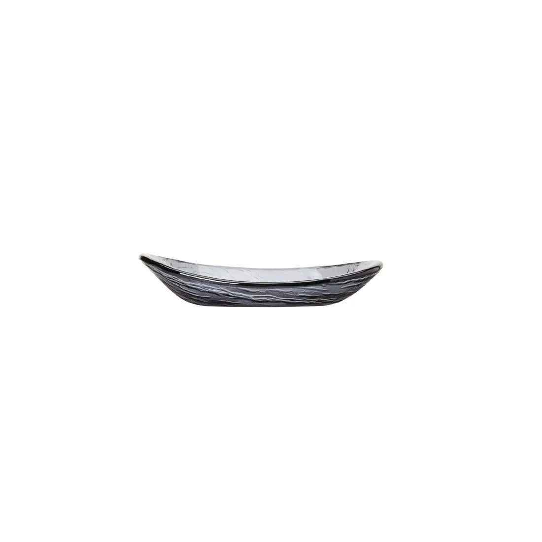 Steelite Scape Glass Smoked Oval Bowls 200mm - Image 2