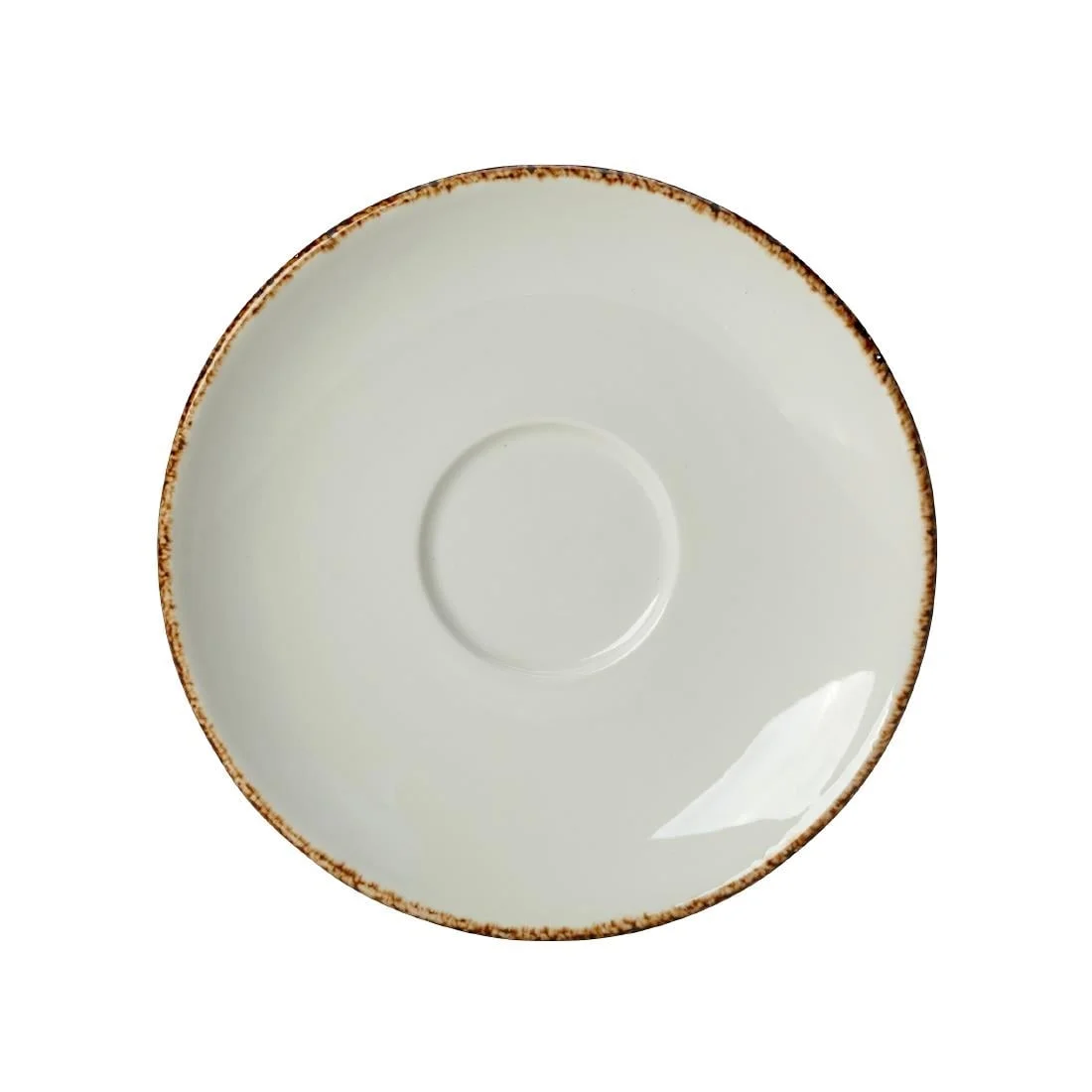 Steelite Brown Dapple Saucers 150mm