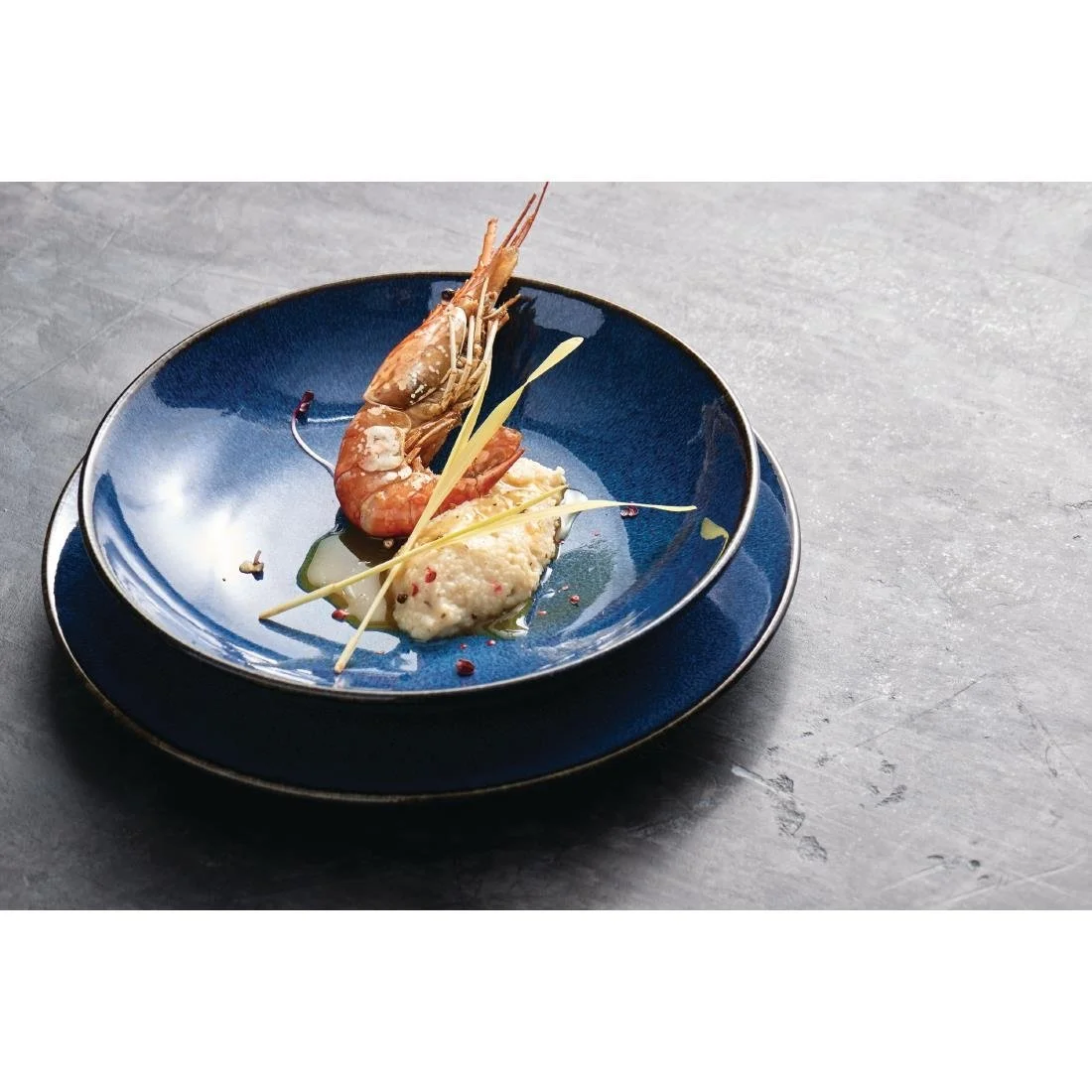 Rene Ozorio Wabi Sabi Rimmed Coupe Bowls Indigo 165mm (12 Pack) - Image 3