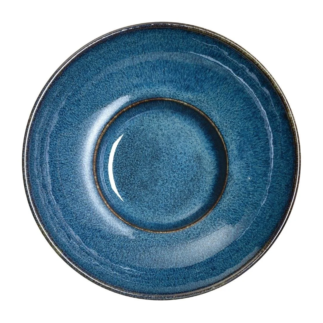 Rene Ozorio Wabi Sabi Rimmed Coupe Bowls Indigo 165mm (12 Pack) - Image 1