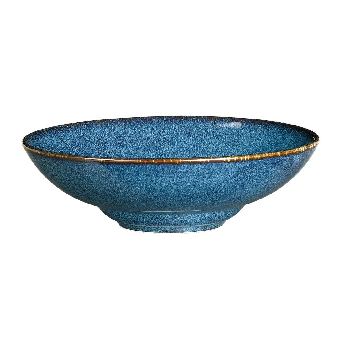 Rene Ozorio Wabi Sabi Rimmed Coupe Bowls Indigo 200mm 887ml (6 Pack) - Image 4