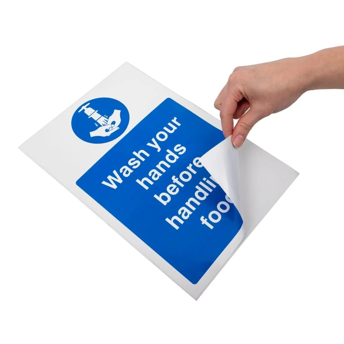 Vogue Wash hands Before Handling Food Sign - Image 3