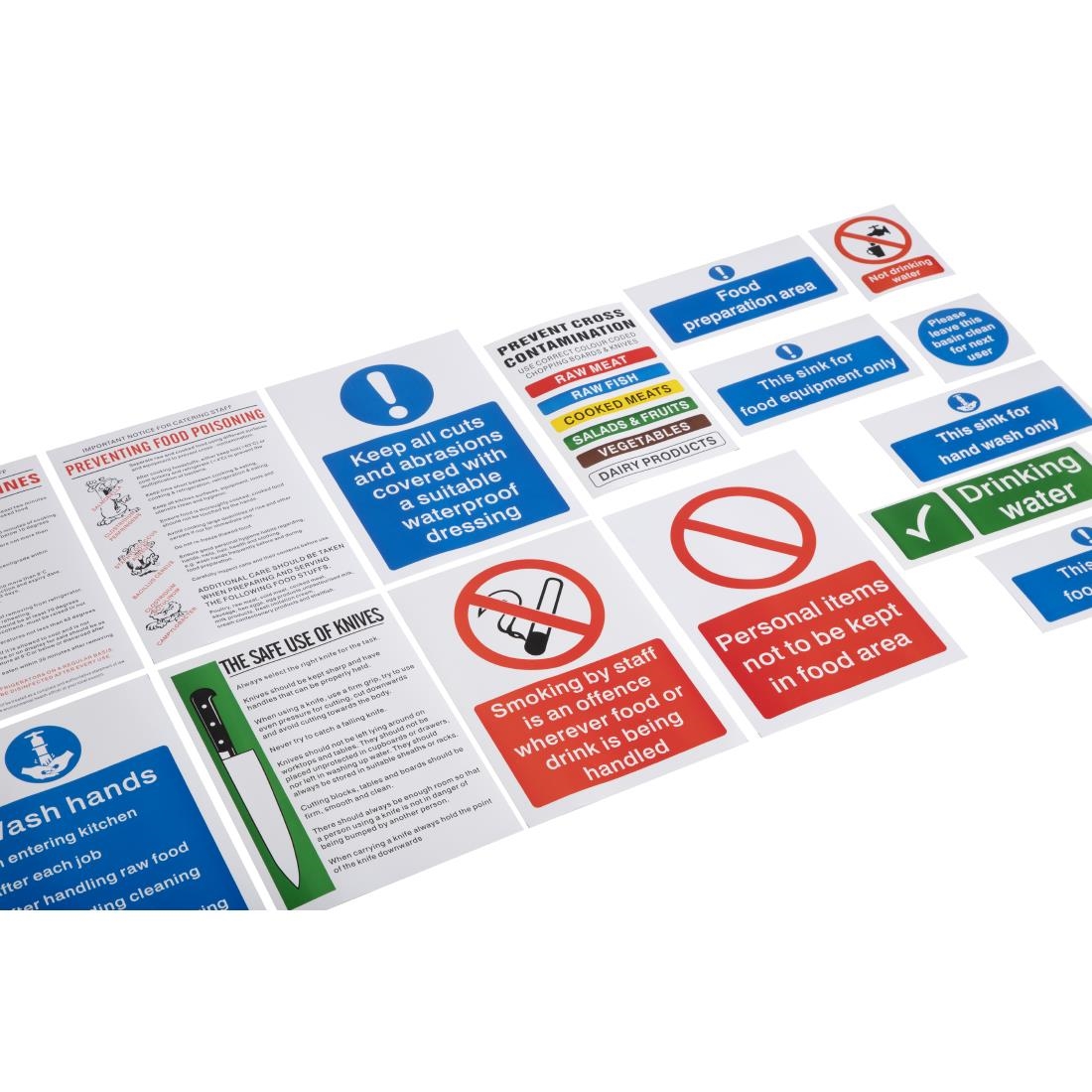 Vogue Food Preparation Sign Pack