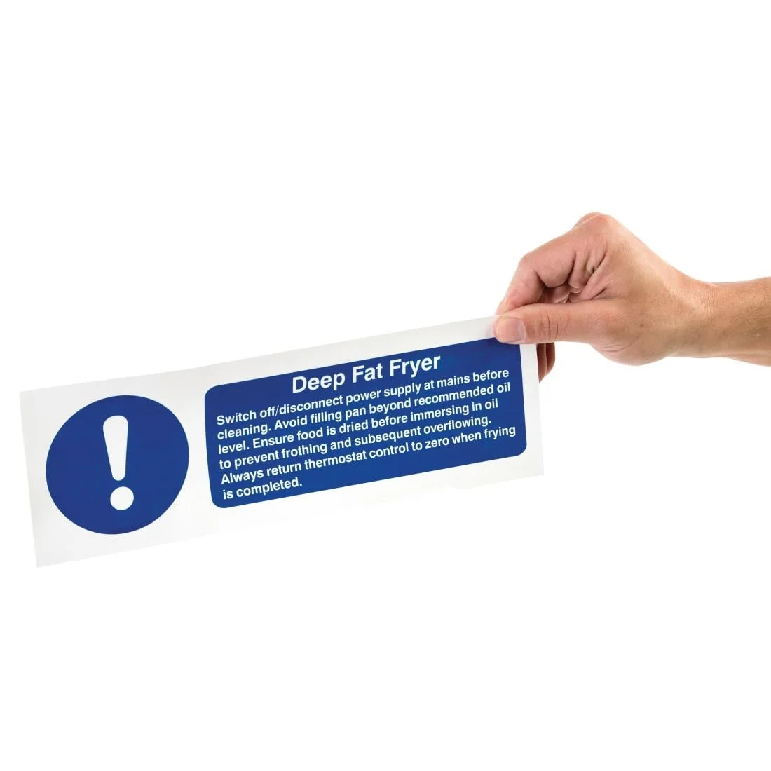 Vogue Deep Fat Fryer Safety Sign - Image 3