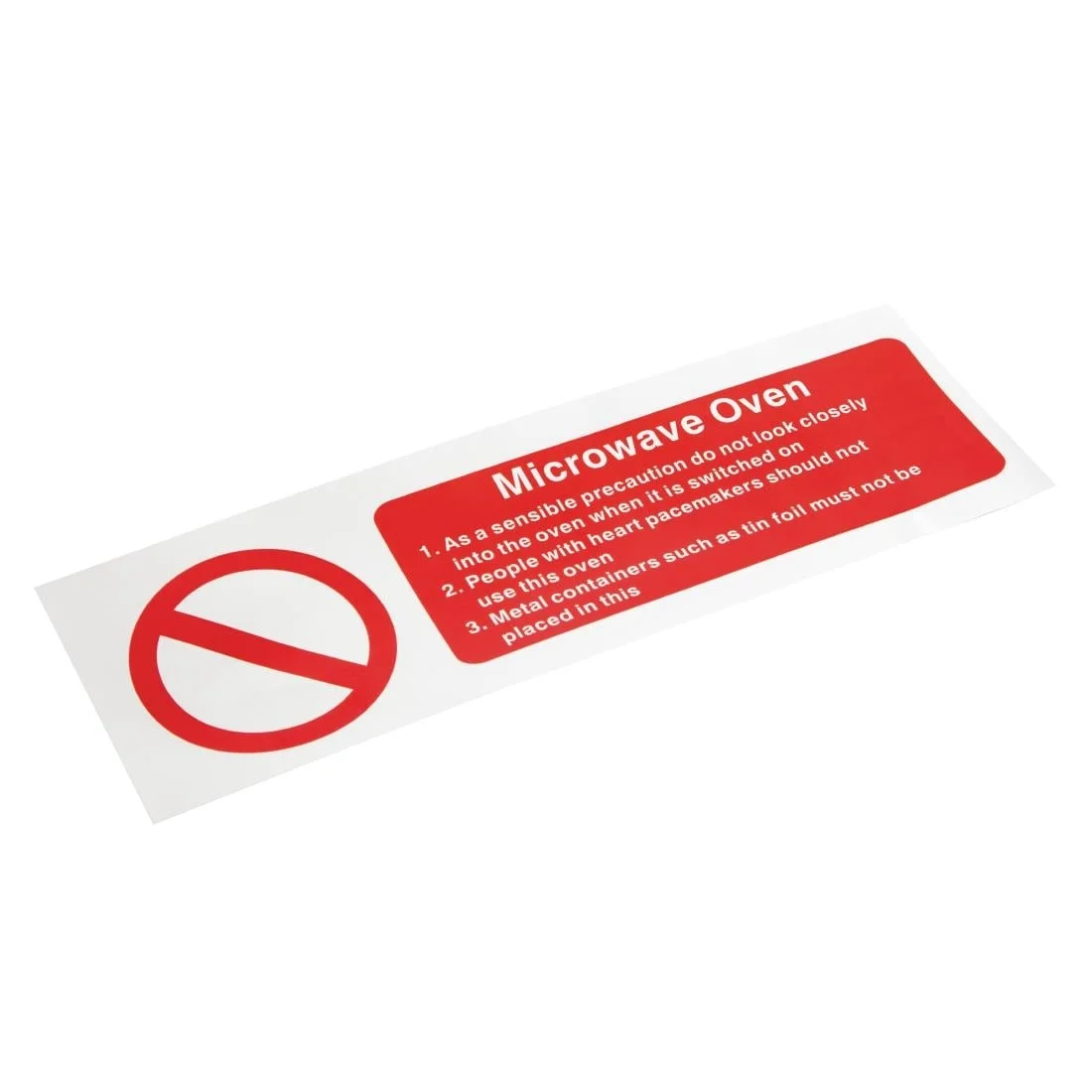 Vogue Microwave Oven Safety Sign - Image 2