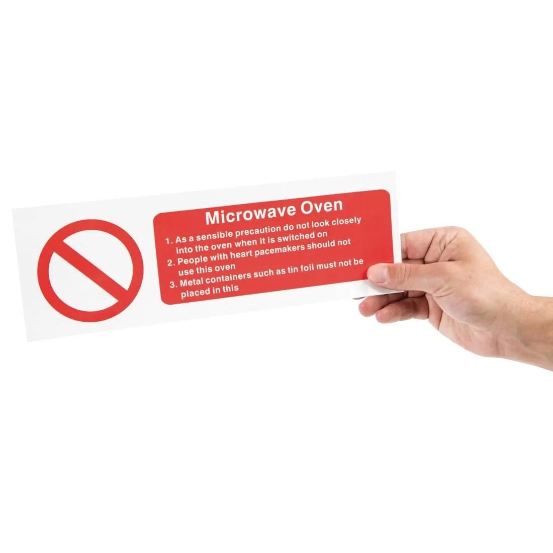 Vogue Microwave Oven Safety Sign - Image 3