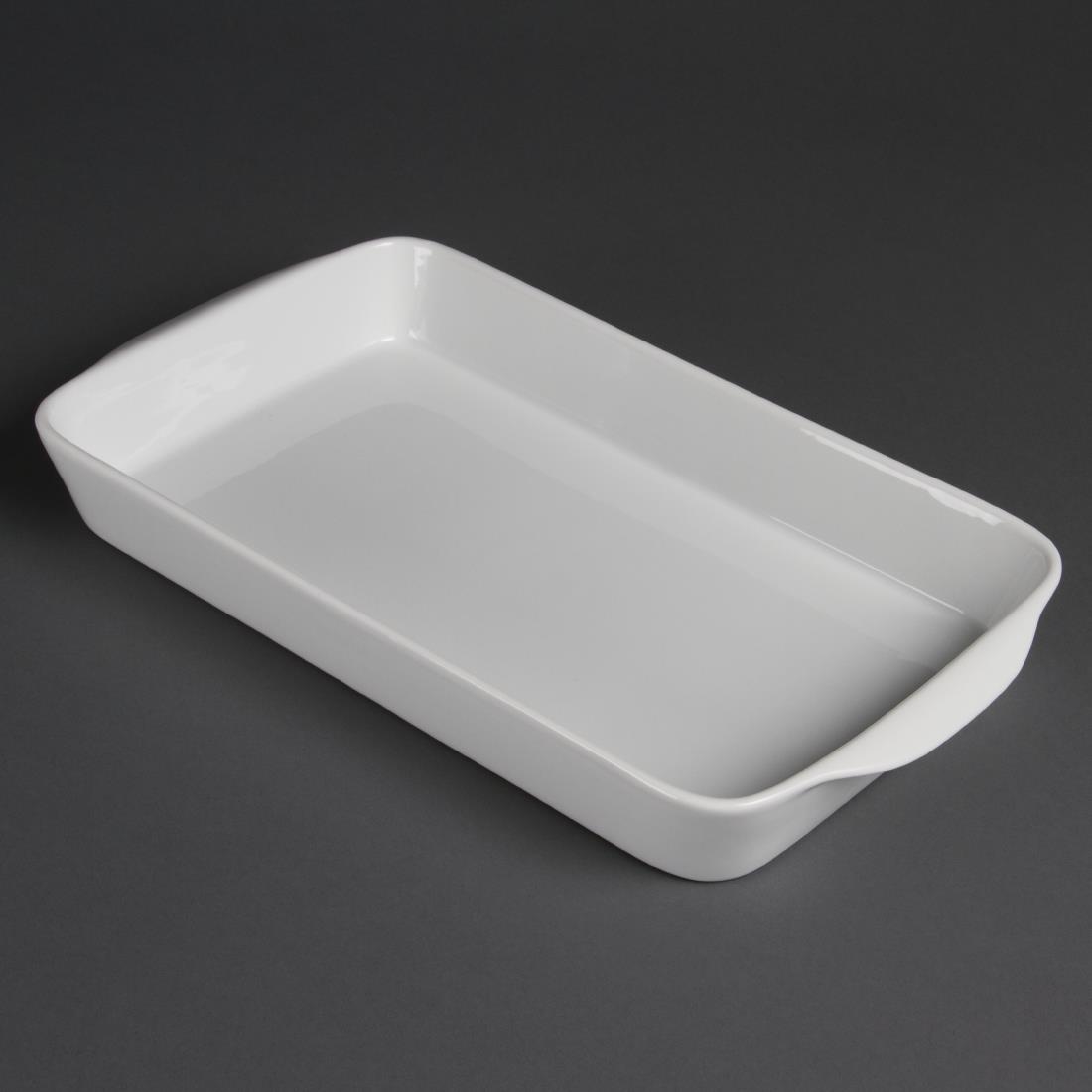 Olympia Whiteware Oblong Roasters 395x 219mm