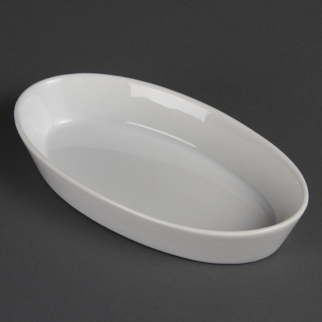 Olympia Whiteware Oval Sole Dishes 195x 110mm