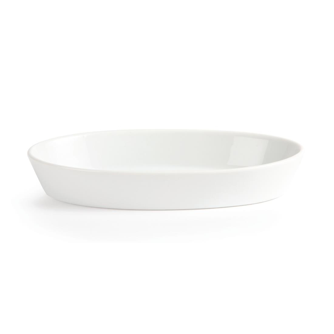 Olympia Whiteware Oval Sole Dishes 195x 110mm