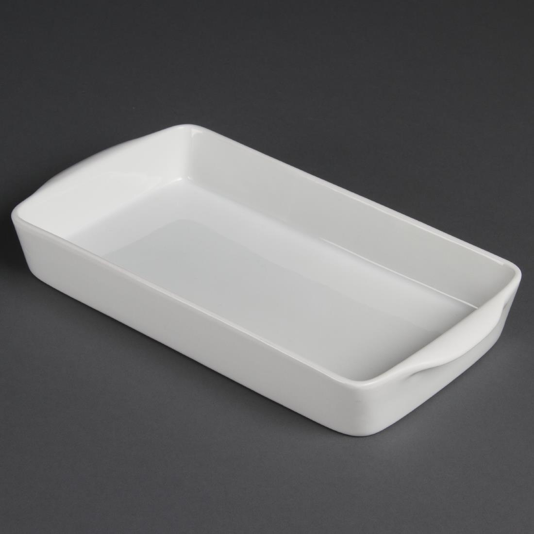 Olympia Whiteware Oblong Roasters 305x 163mm