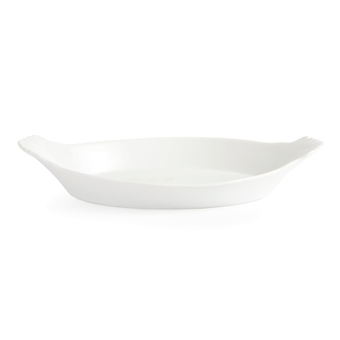 Olympia Whiteware Oval Eared Dishes 320x 177mm