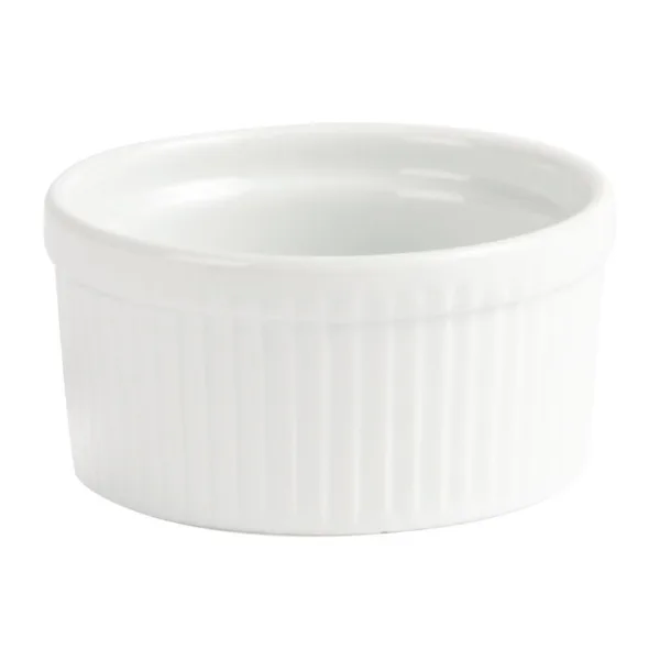 Olympia Whiteware Souffle Dishes 105mm