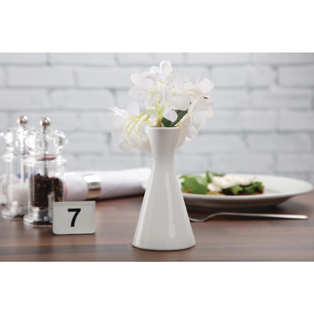 Olympia Whiteware Bud Vases 140mm
