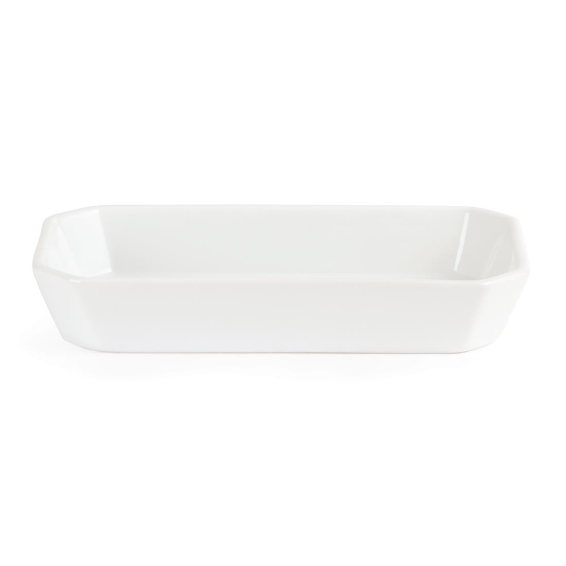 Olympia Whiteware Oblong Hors d'Oeuvre Dishes 235x 122mm
