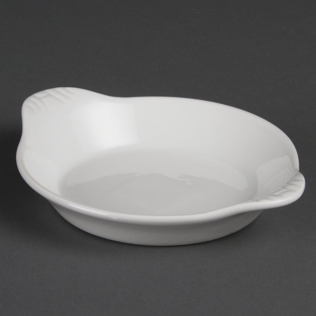 Olympia Whiteware Round Eared Dishes 170 x 140mm