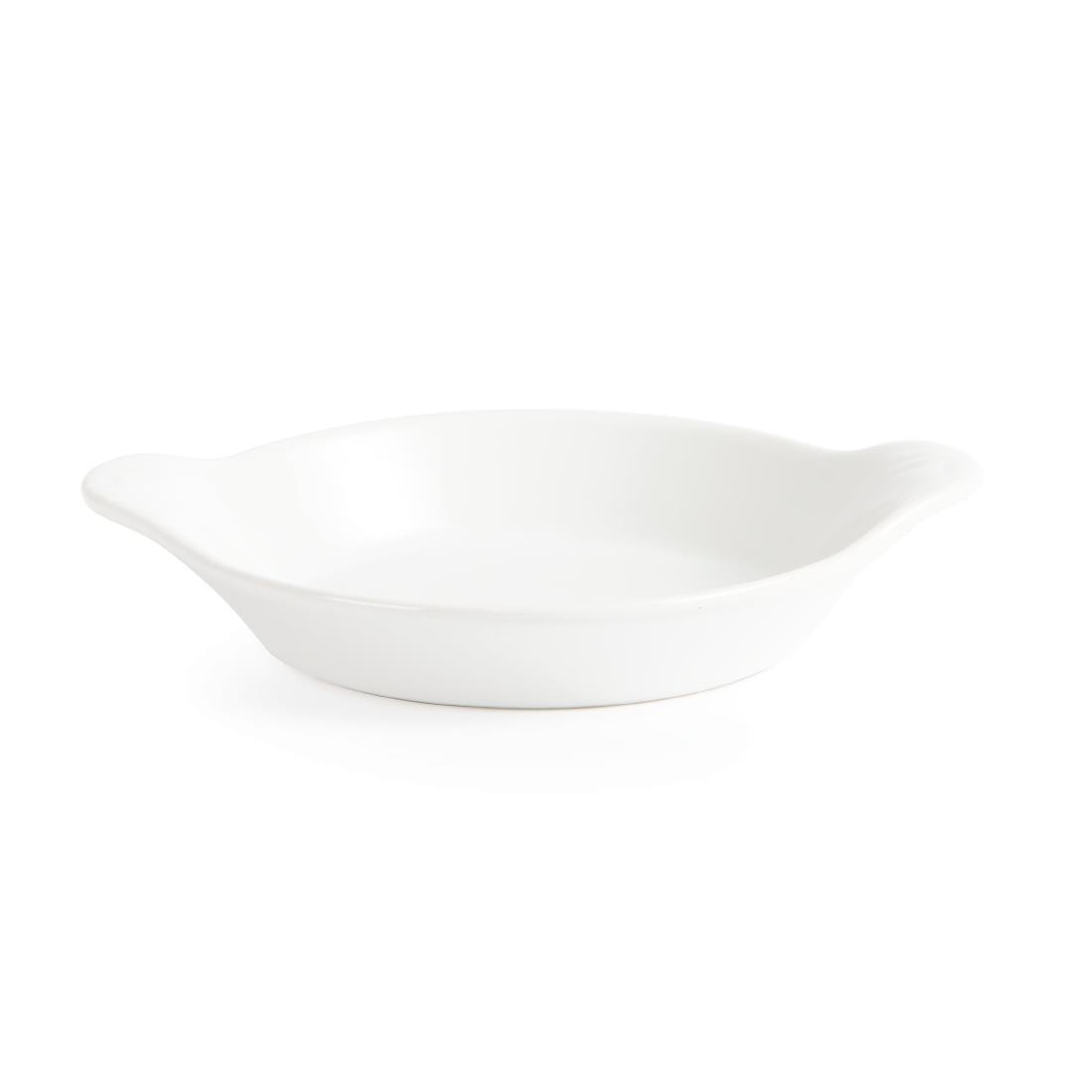 Olympia Whiteware Round Eared Dishes 170 x 140mm