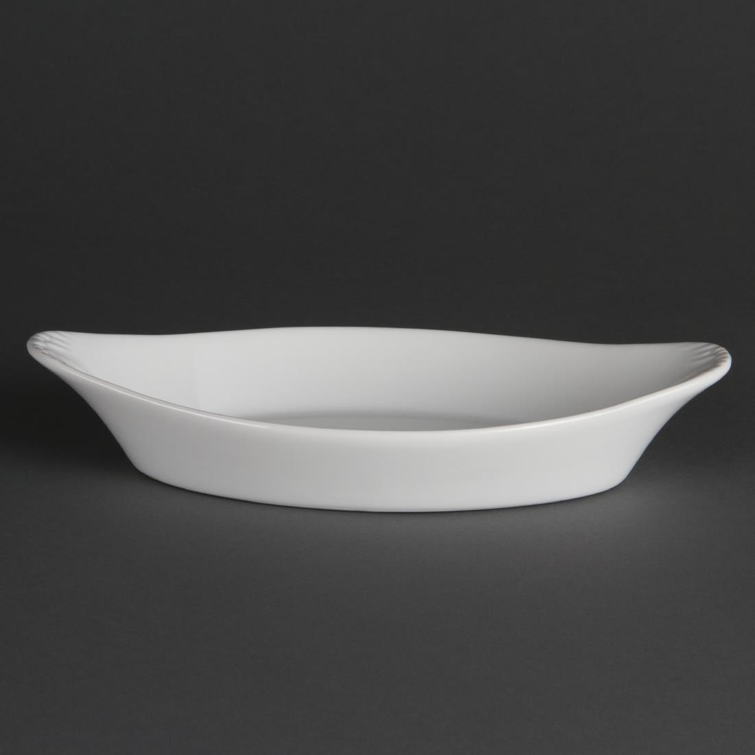 Olympia Whiteware Oval Eared Dishes 262mm