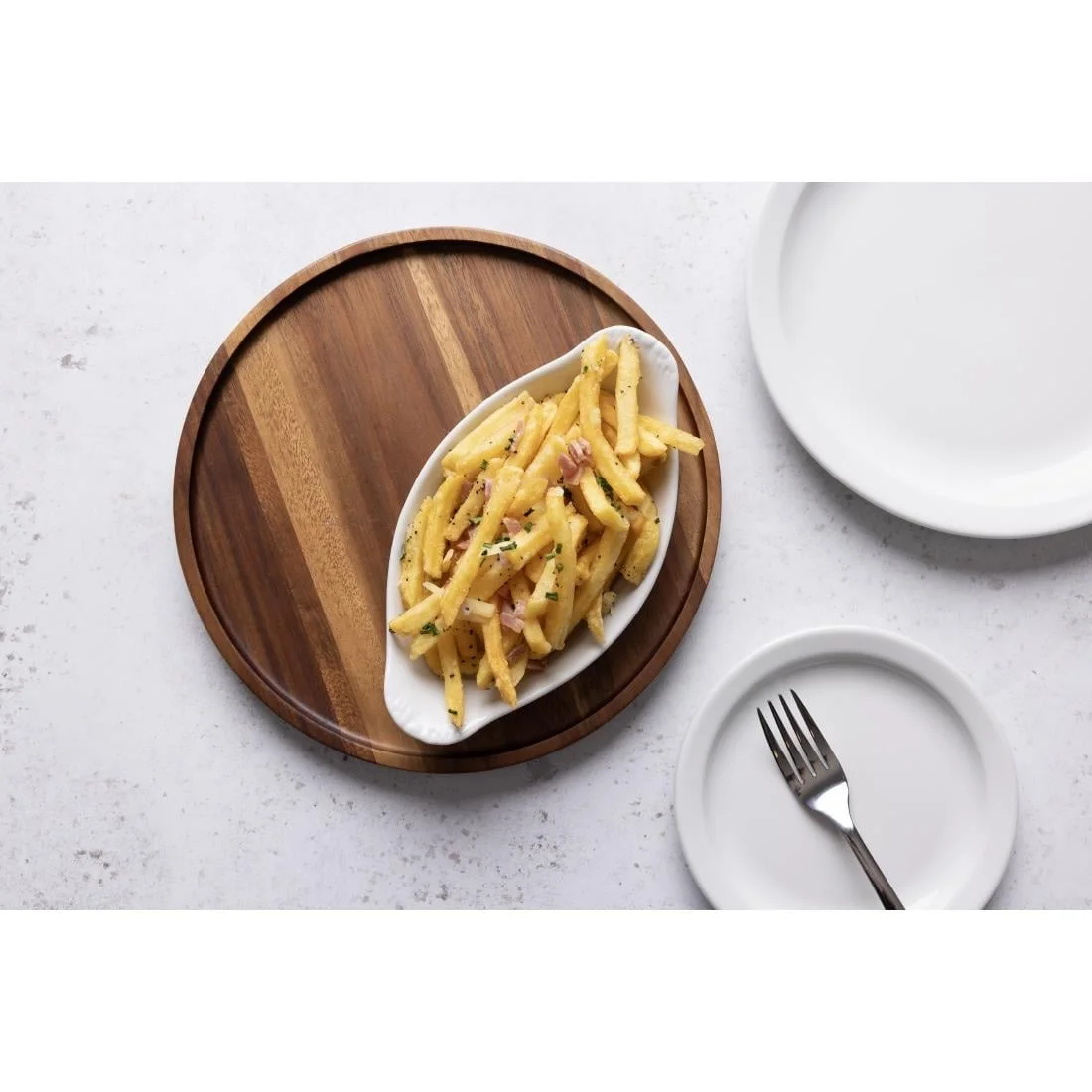 Olympia Whiteware Oval Eared Dishes 204mm - Image 5