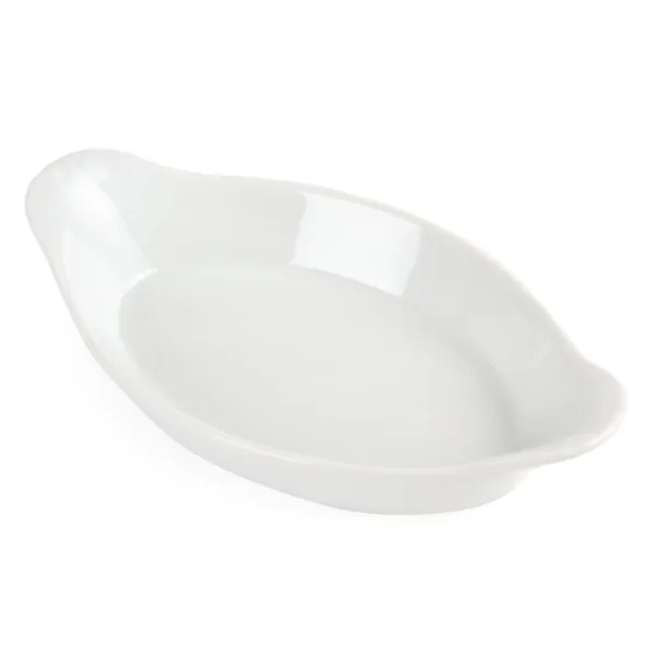 Olympia Whiteware Oval Eared Dishes 204mm