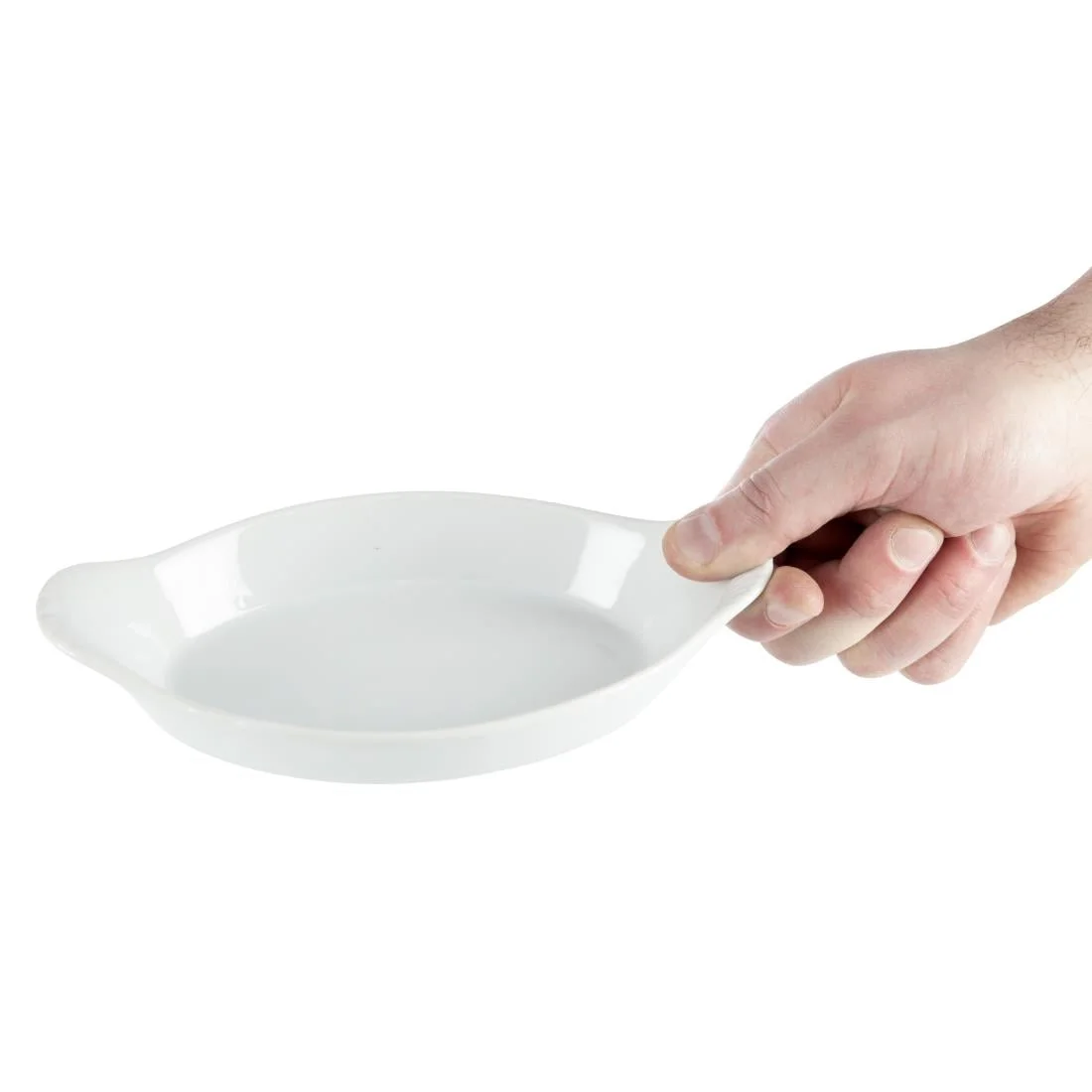 Olympia Whiteware Oval Eared Dishes 204mm - Image 9