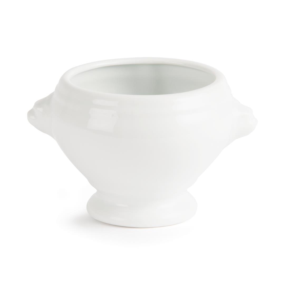 Olympia Whiteware Lion Head Soup Bowls 475ml