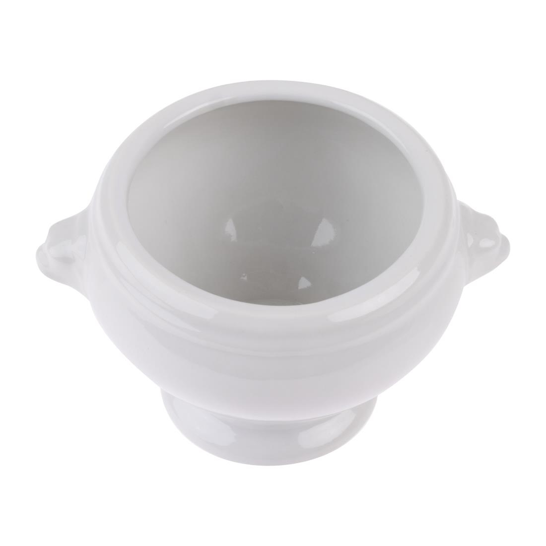 Olympia Whiteware Lion Head Soup Bowls 475ml